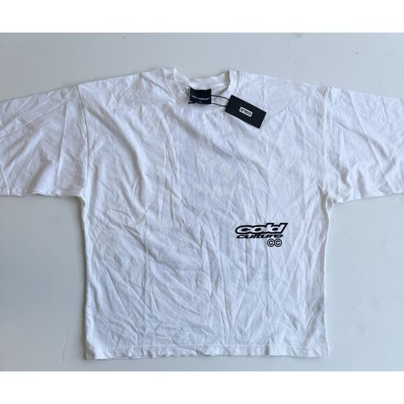 Cold Culture Dogs Oversized Tee White Size Medium NWT! - Picture 6 of 6